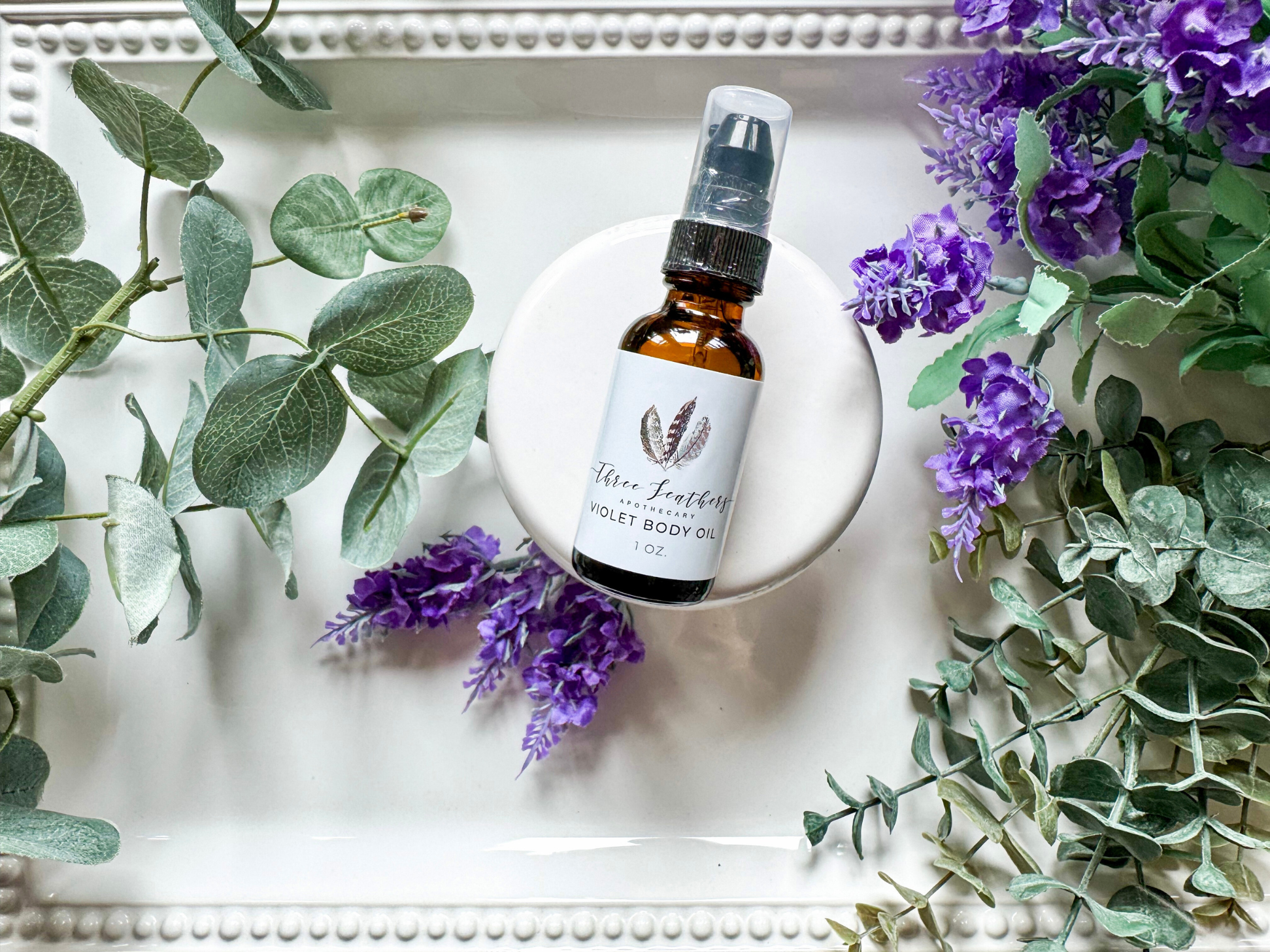 Violet Limited Edition Egyptian Body Oil || Three Feathers Apothecary