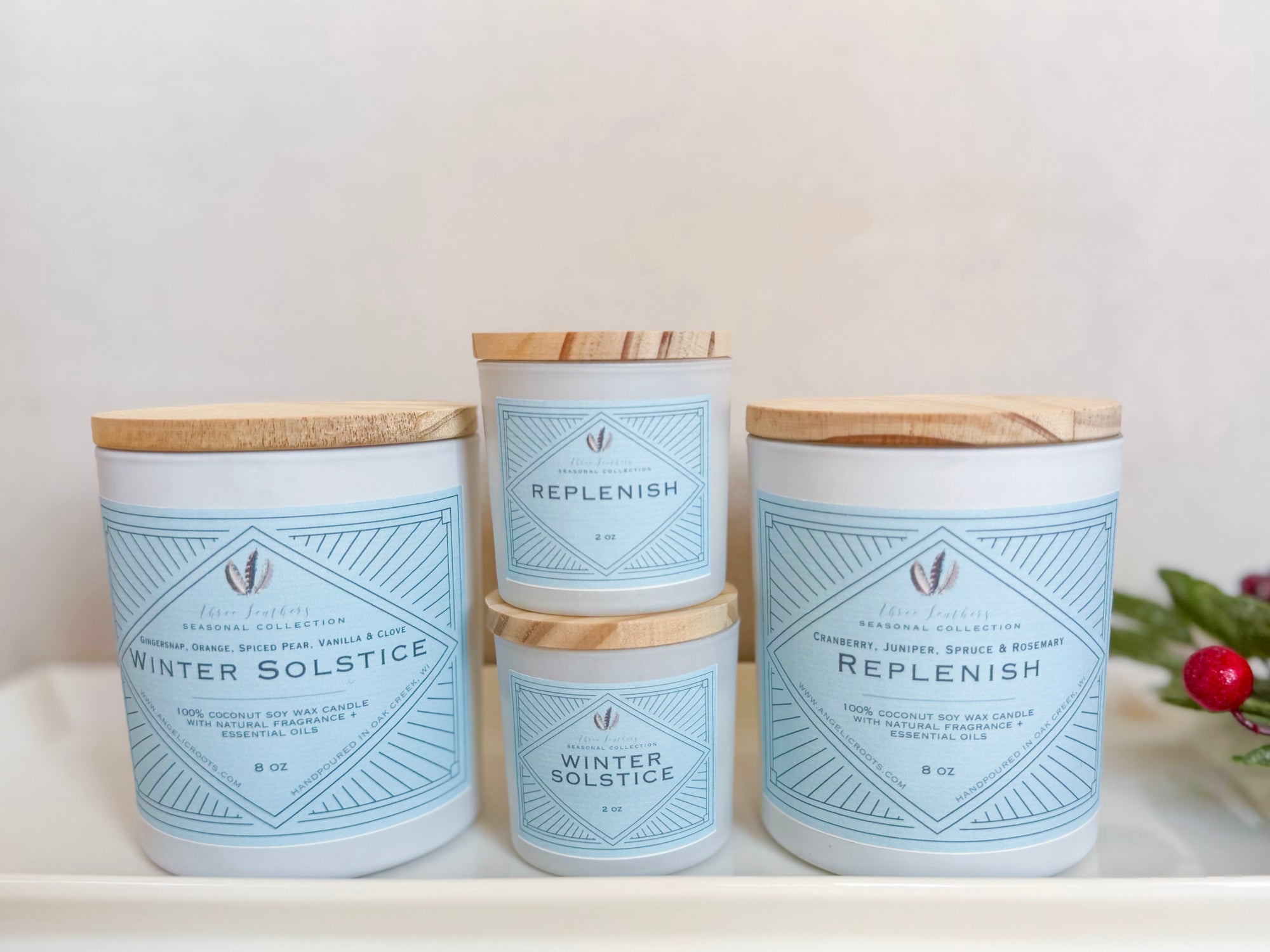 Winter Seasonal Candle Collection - Winter Solstice & Replenish