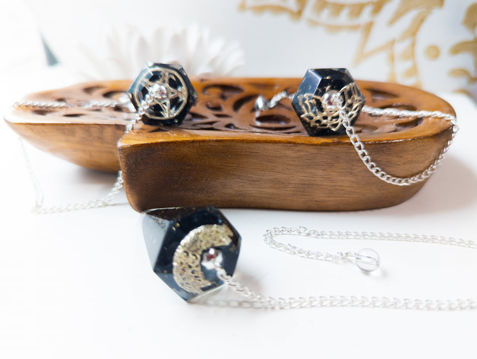 Tourmaline Orgone Pendulum