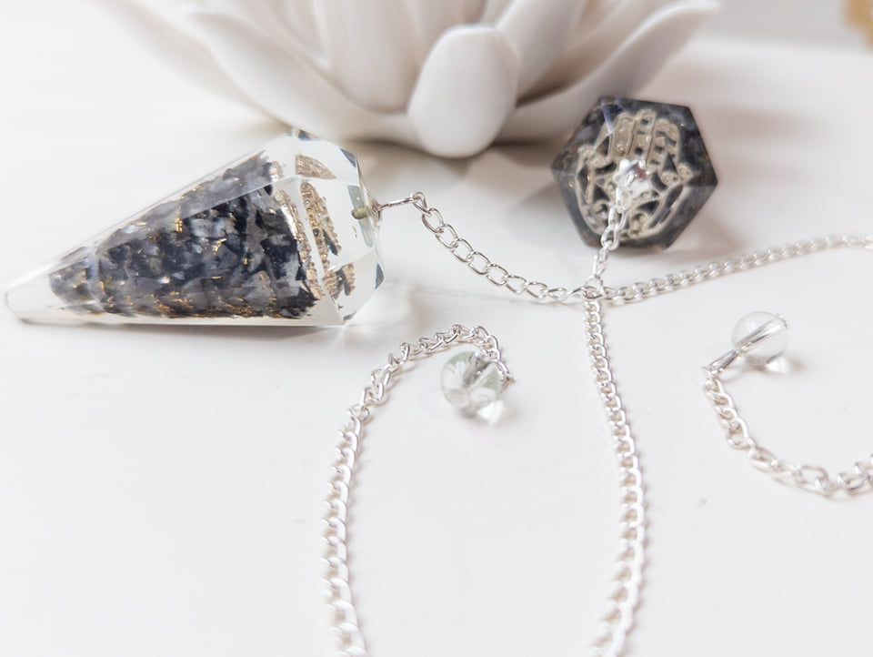 Larvikite Orgone Pendulum