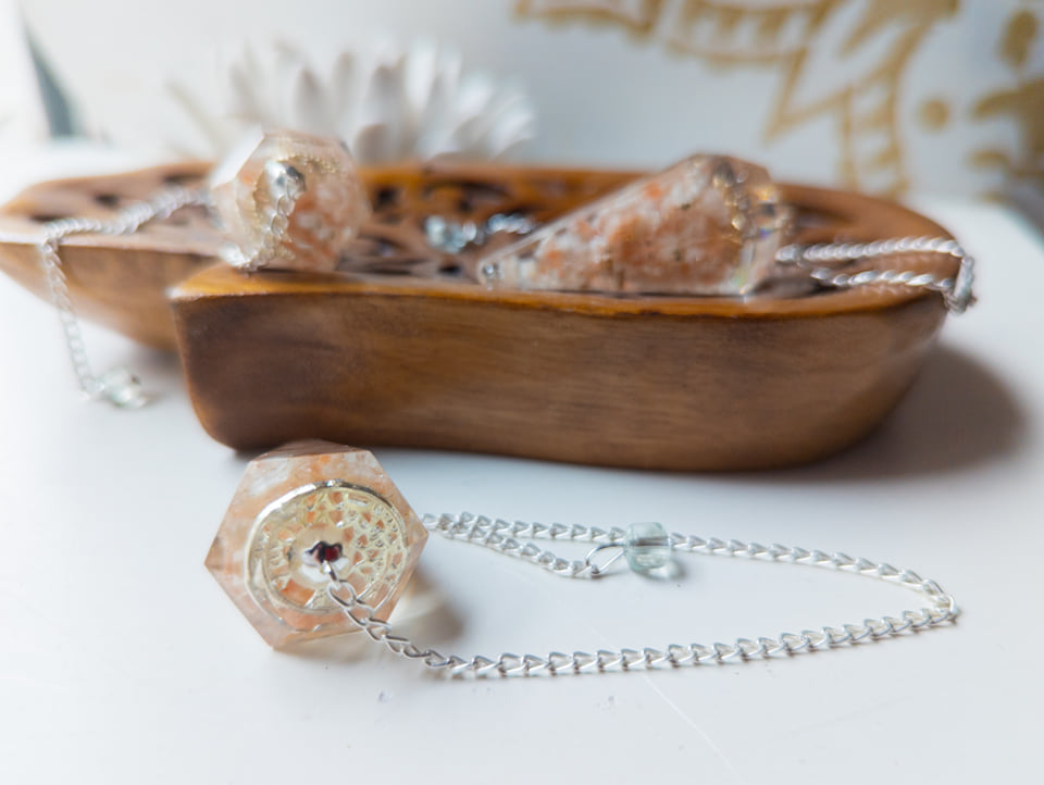 Sunstone Orgone Pendulum