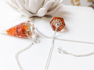 Carnelian Orgone Pendulum