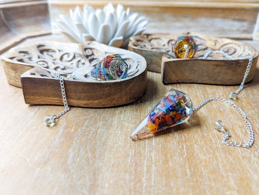 Chakra Orgone Pendulum