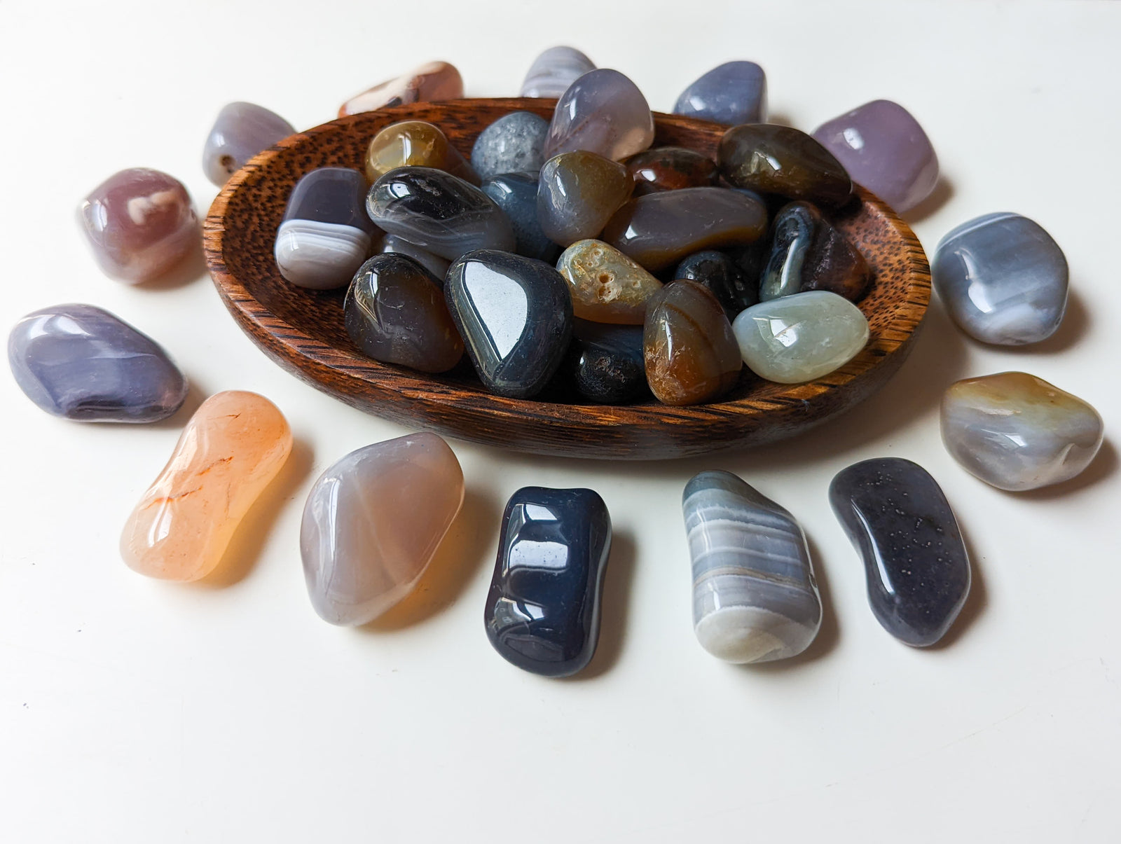 Agate Multicolored Tumbled Stone