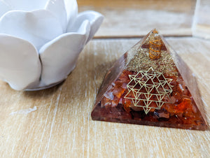 Carnelian Orgone Pyramid