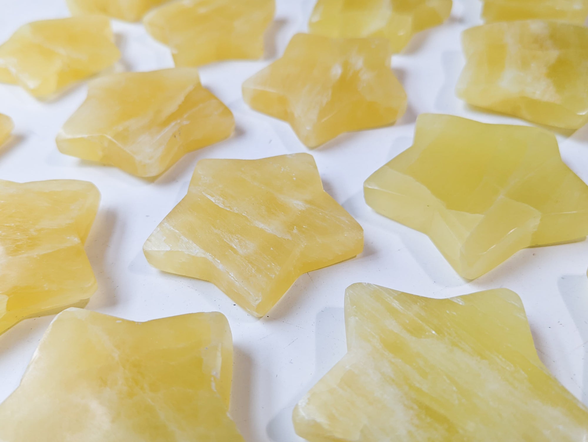 Lemon Calcite Star