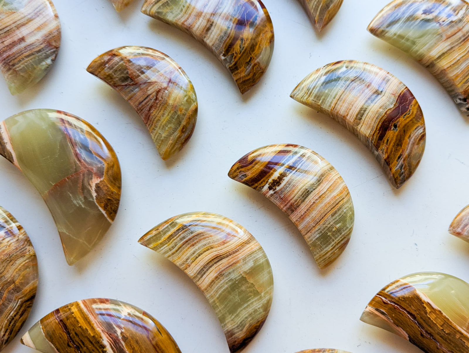 Green Banded Onyx Moon