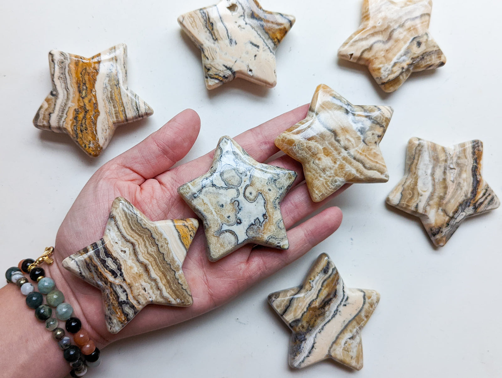 Banded Zebra Calcite Star