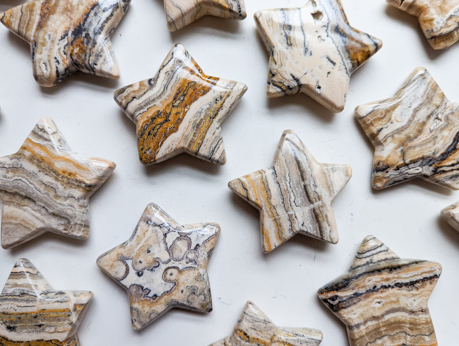 Banded Zebra Calcite Star