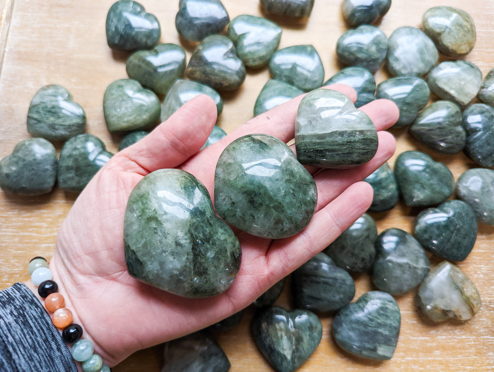 Green Quartz Heart || Mini