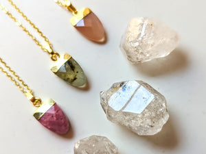 Faceted Popsicle Gold Necklace