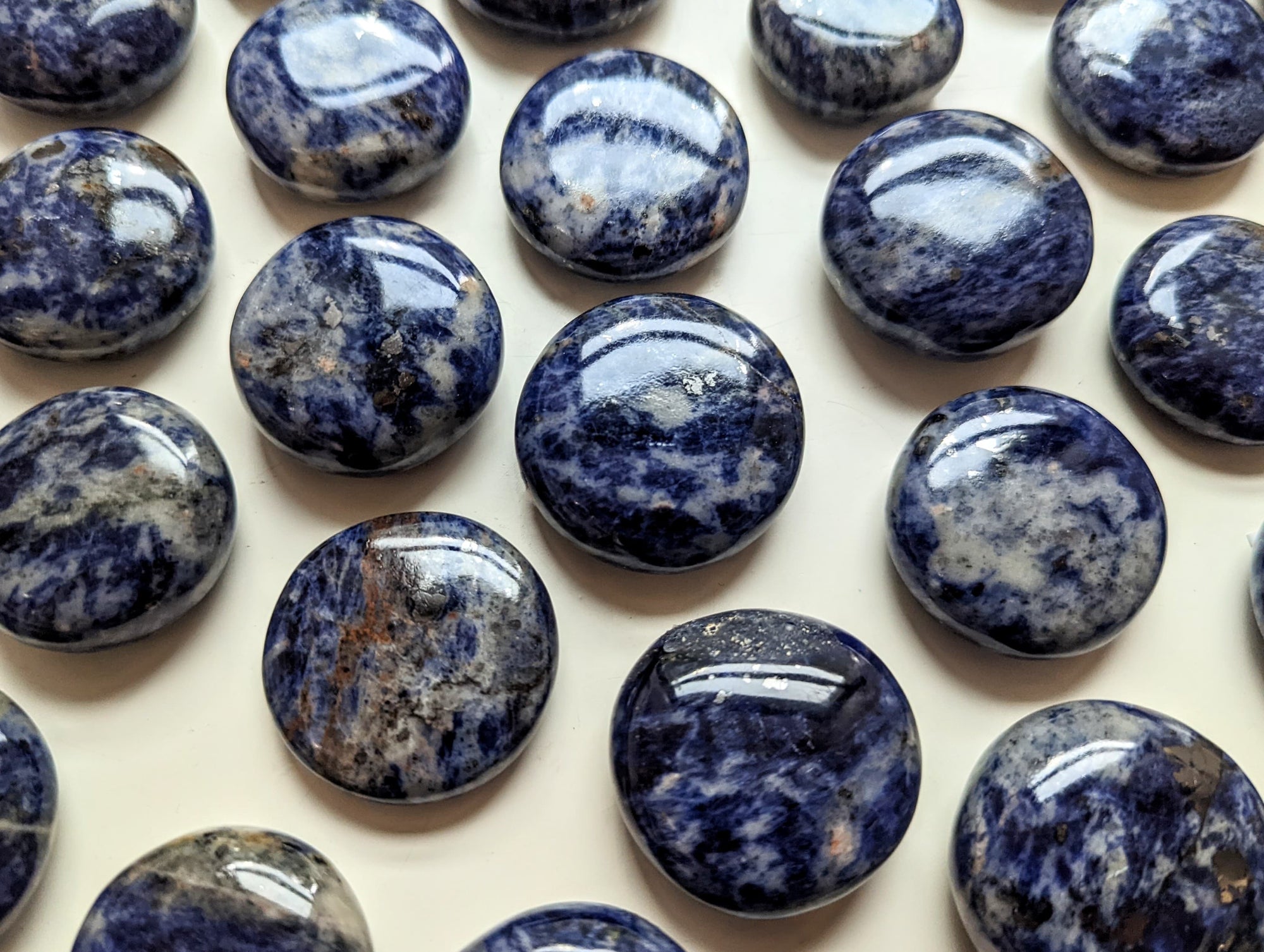 Sodalite UFO Palm Stone