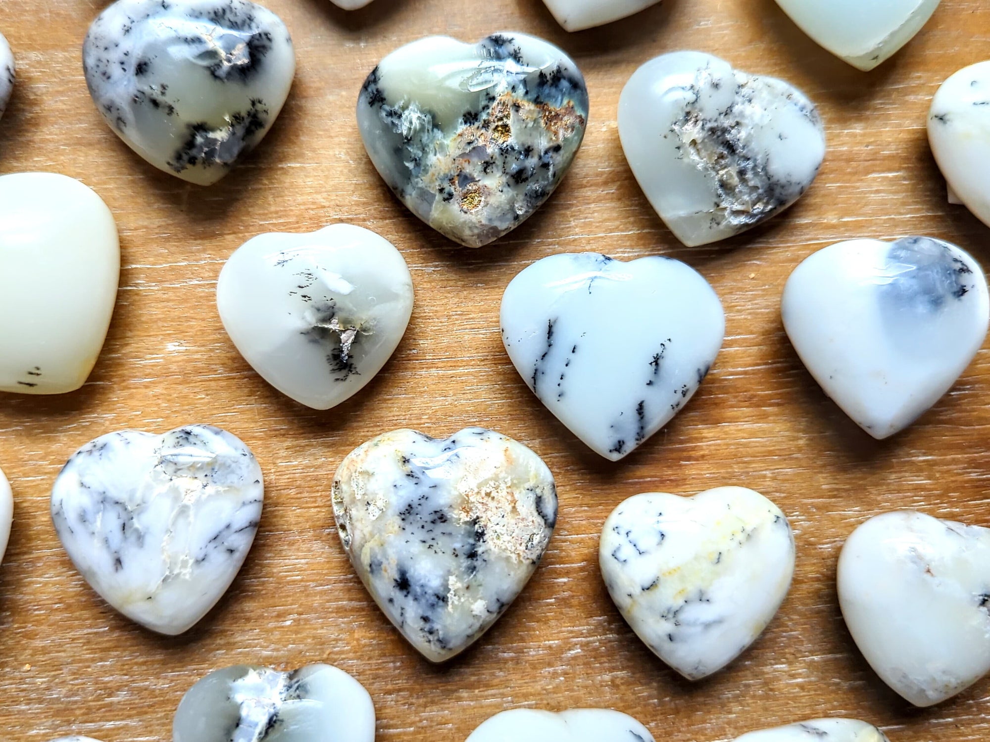 Dendritic Opal Heart || Mini