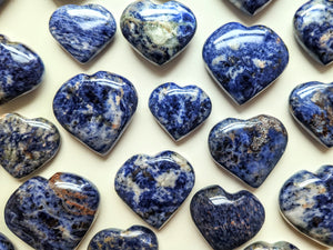 Sodalite Crystal Heart