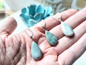 Jade Crystal Dew Drop Necklace