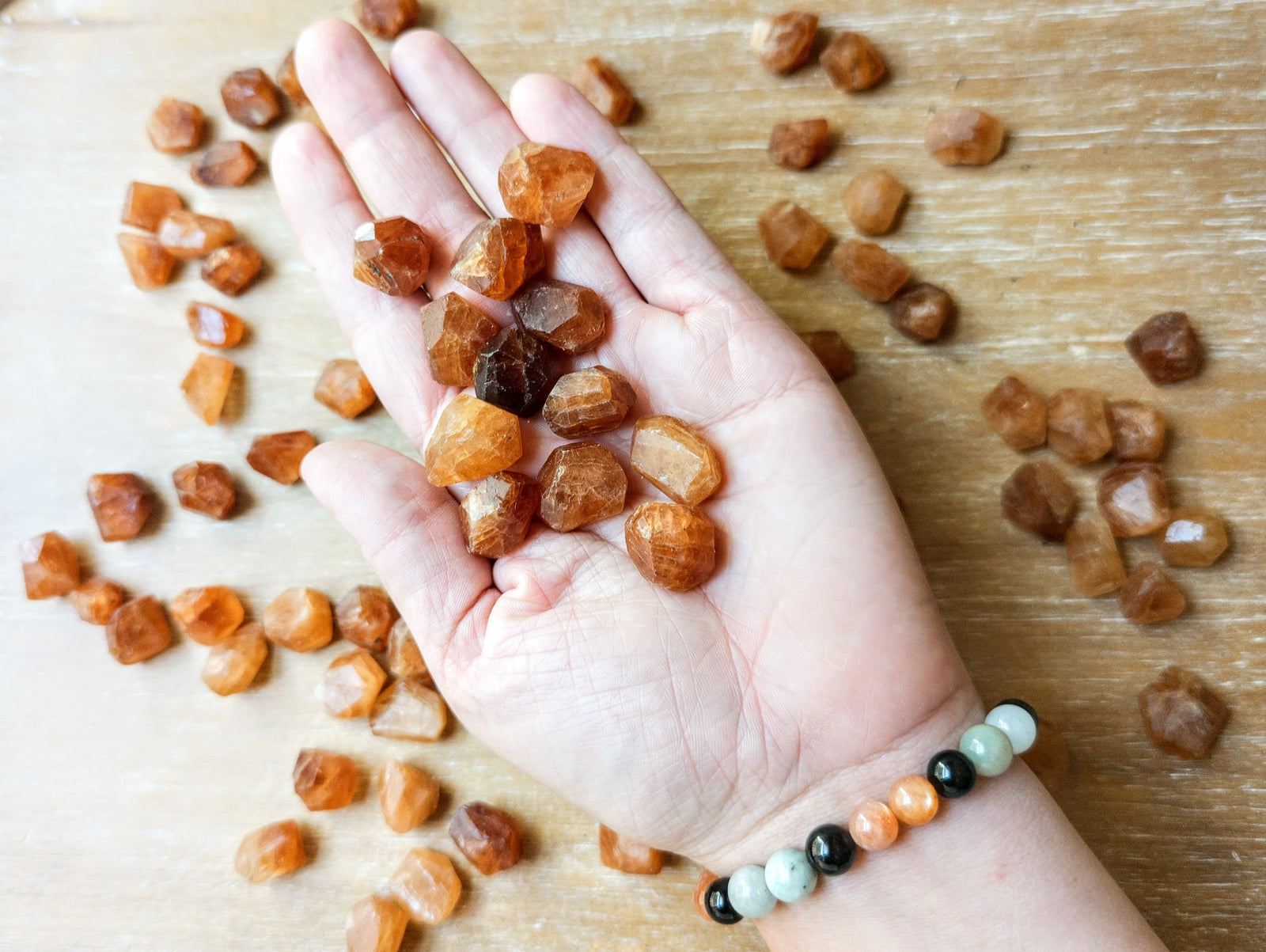 Spessartine Garnet || Faceted Crystal Tumble