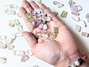 Kunzite || Faceted Crystal Tumbles