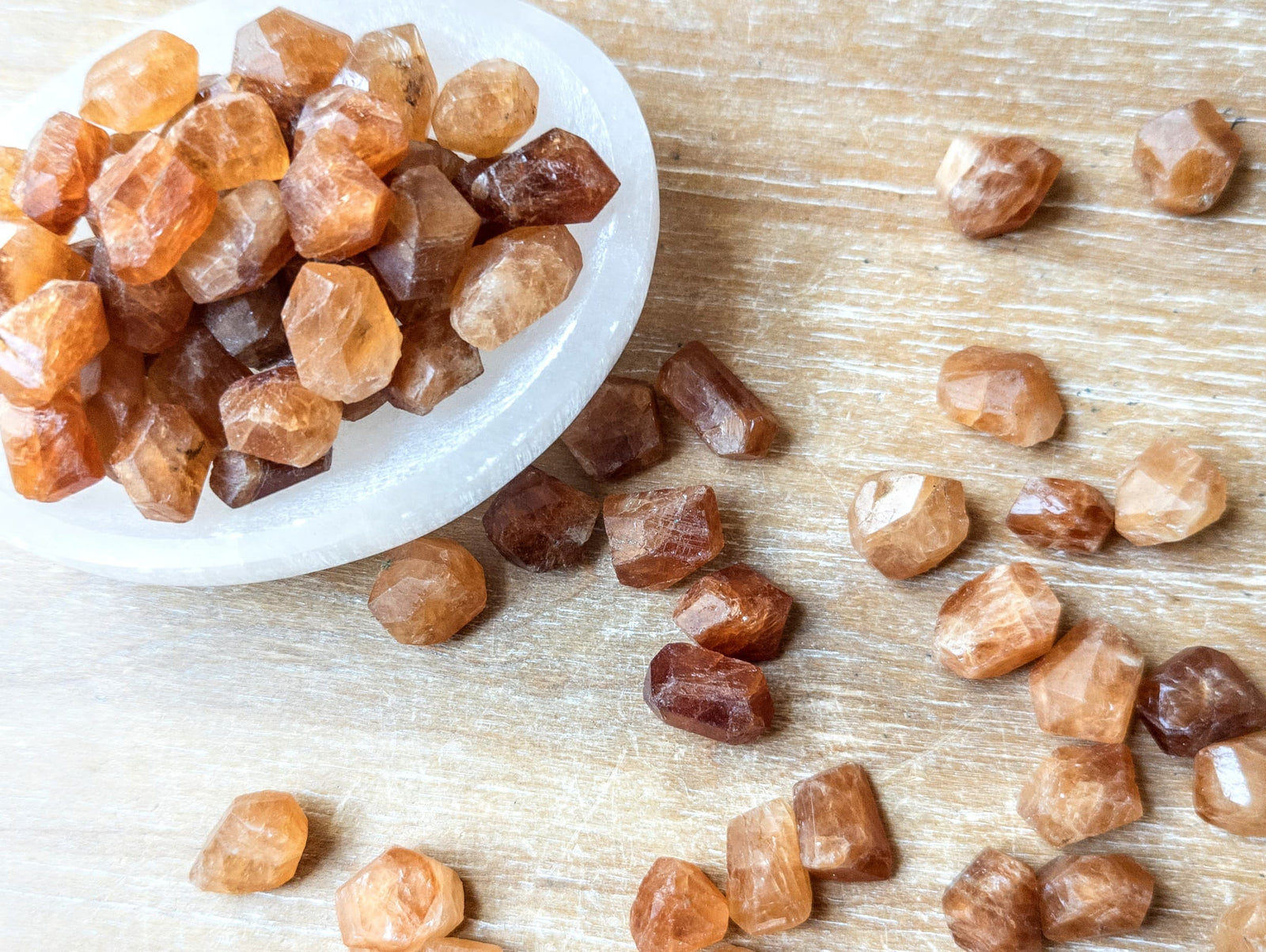 Spessartine Garnet || Faceted Crystal Tumble