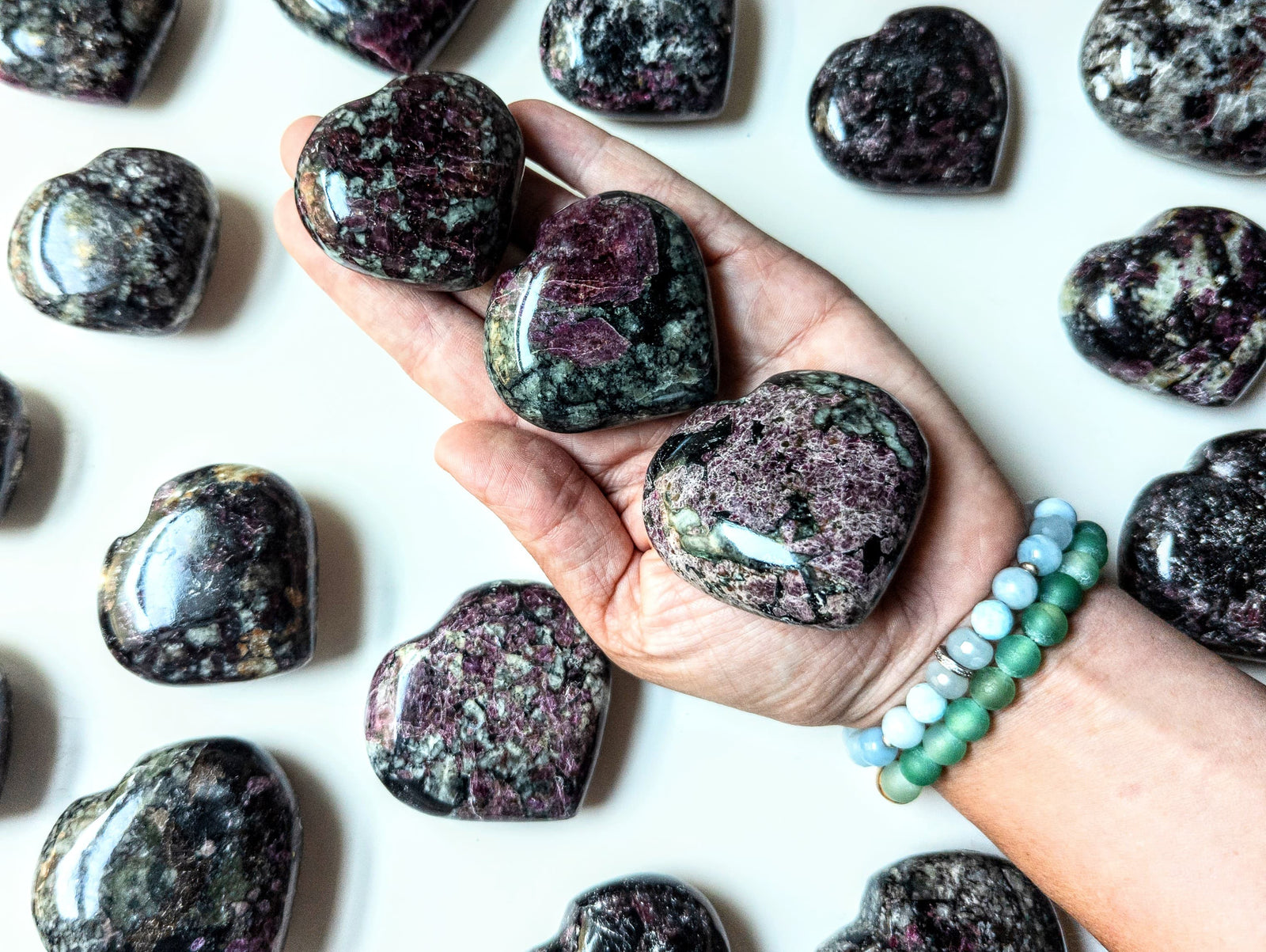 Heart-Shaped Eudialyte Crystals