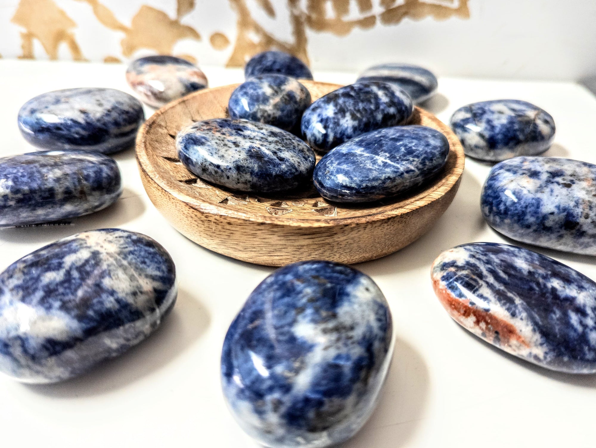 Sodalite Palm Stone