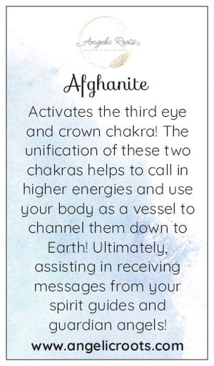 Afghanite Crystal Card