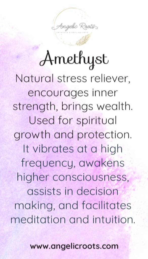 Amethyst Crystal Card