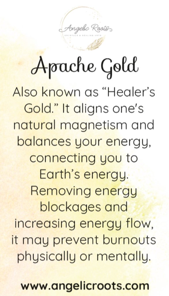 Apache Gold Crystal Card