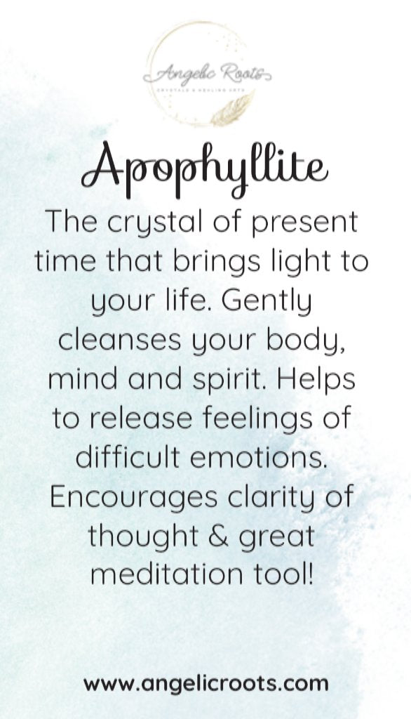 Apophyllite Crystal Card
