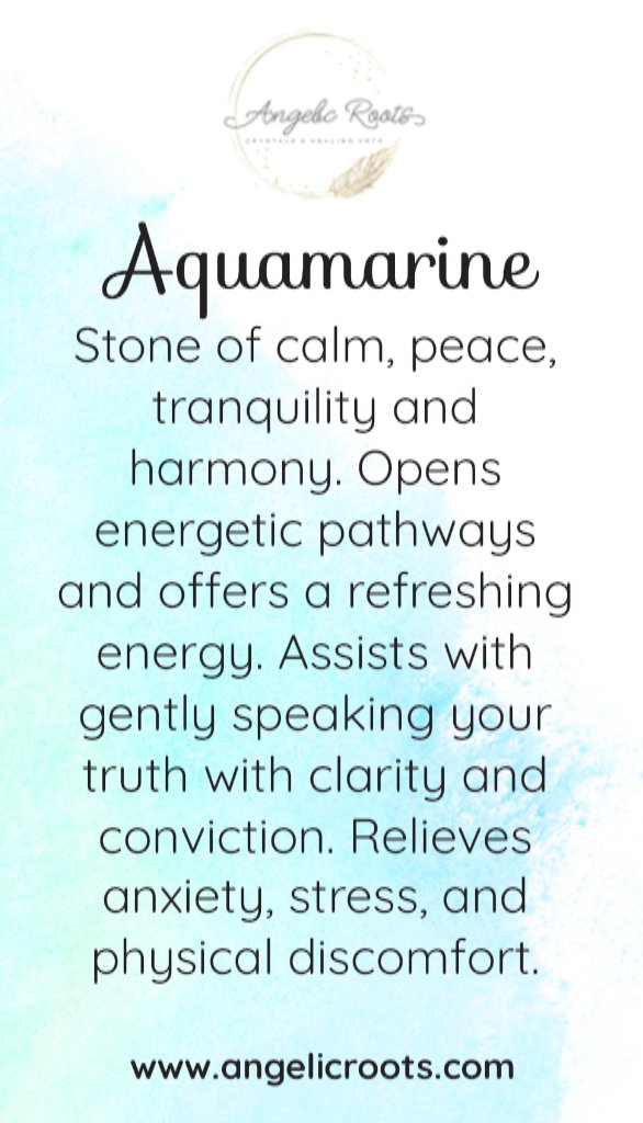 Aquamarine Crystal Card