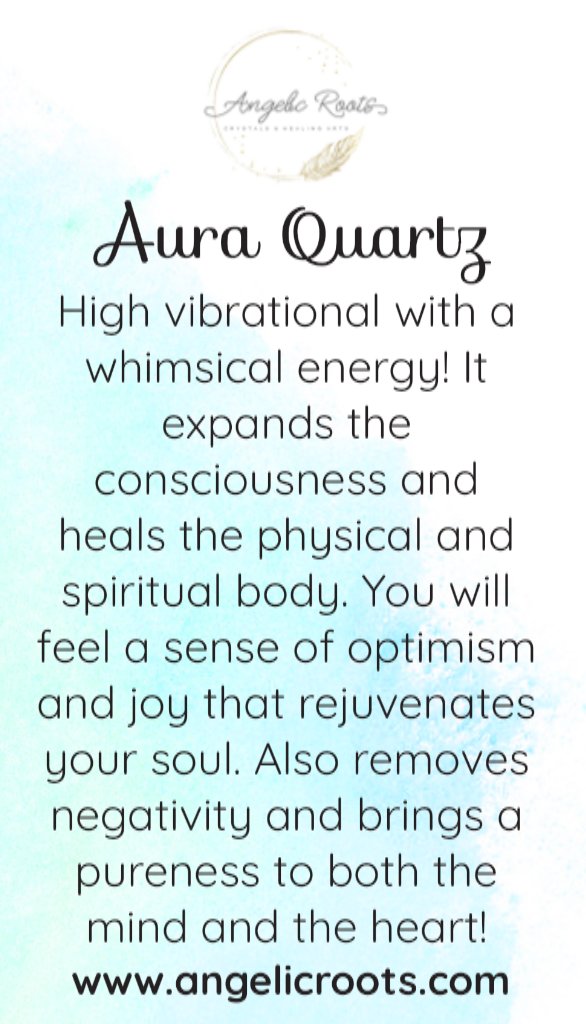 Aura Quartz Crystal Card