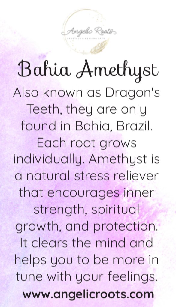 Bahia Amethyst Crystal Card