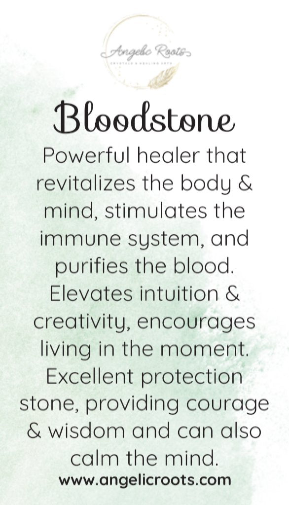 Bloodstone Crystal Card