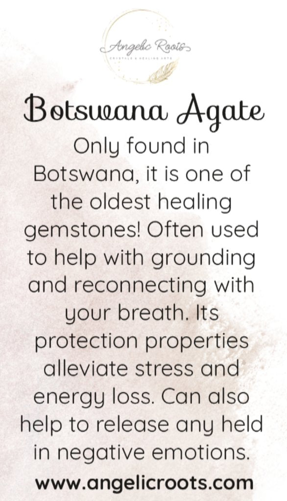 Botswana Agate Crystal Card