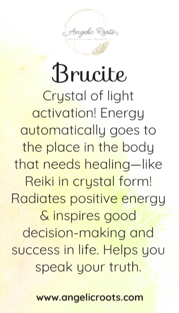 Brucite Crystal Card