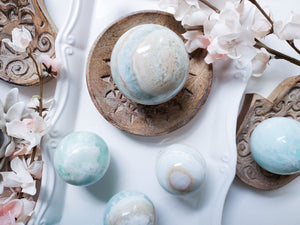 Caribbean Blue Calcite Sphere