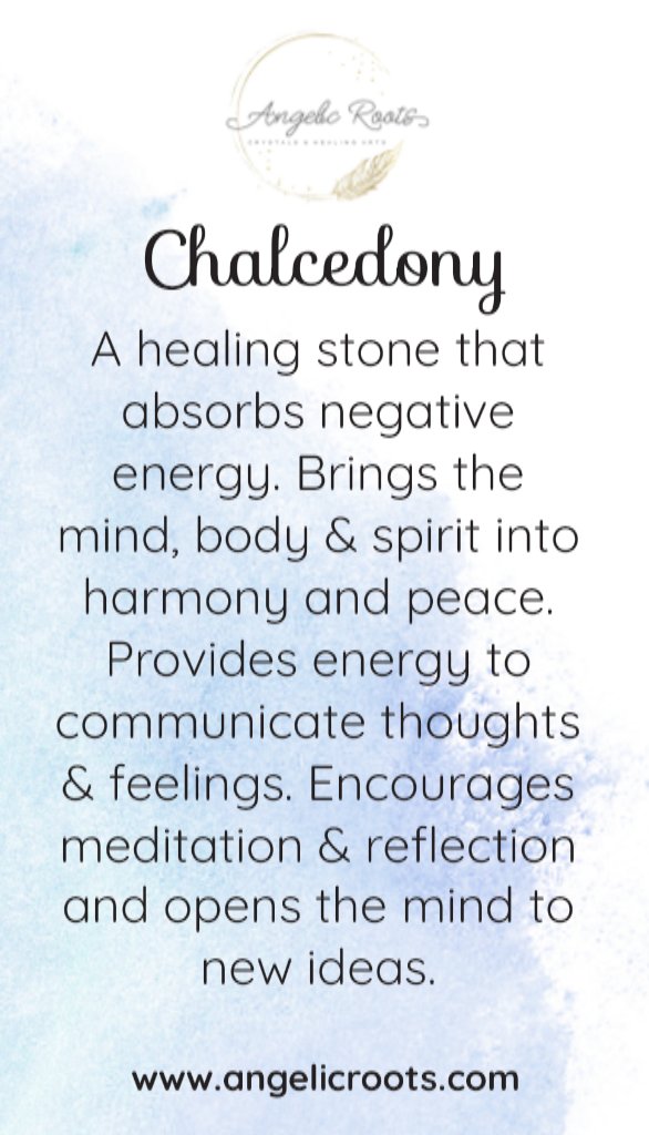 Chalcedony Crystal Card