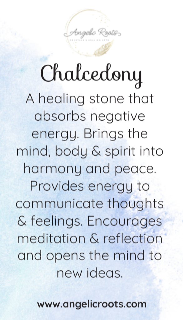 Chalcedony Crystal Card