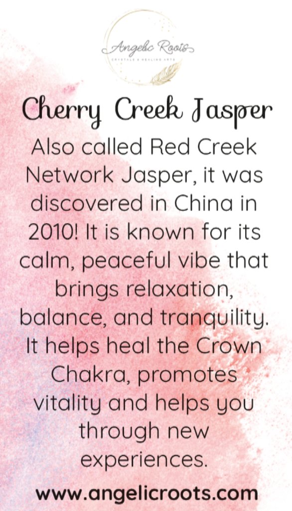 Cherry Creek Jasper Crystal Card
