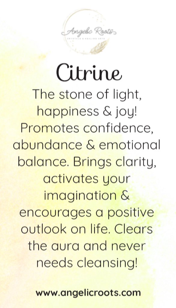 Citrine Crystal Card