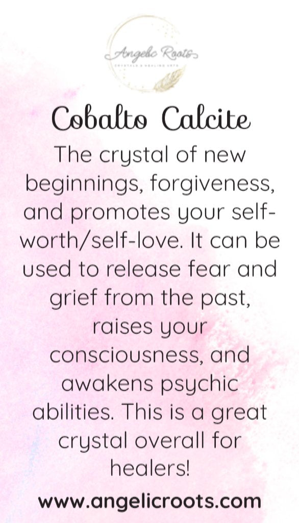 Colbalto Calcite Crystal Card