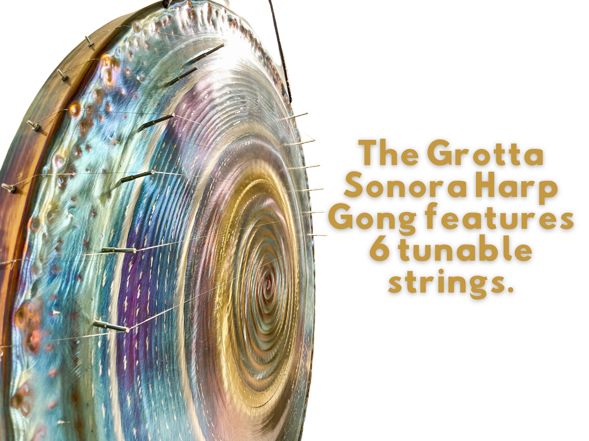 34" Grotta Sonora Harp Gong