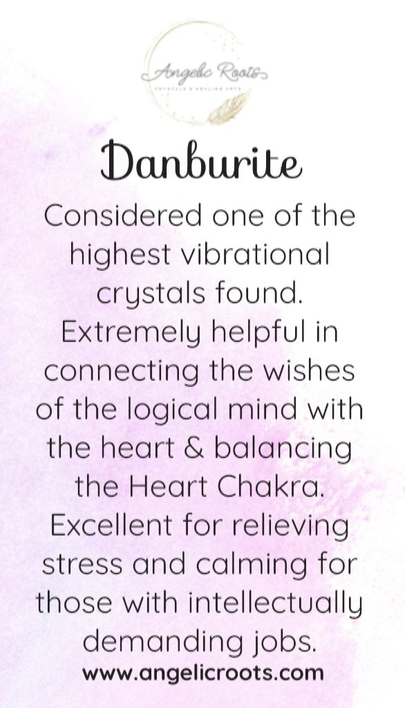 Danburite Crystal Card