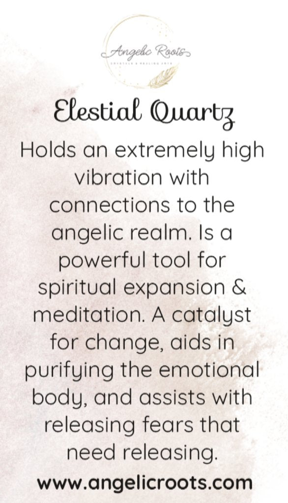 Elestial Quartz Crystal Card