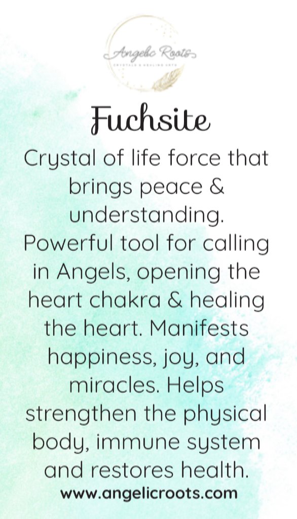 Fuchsite Crystal Card