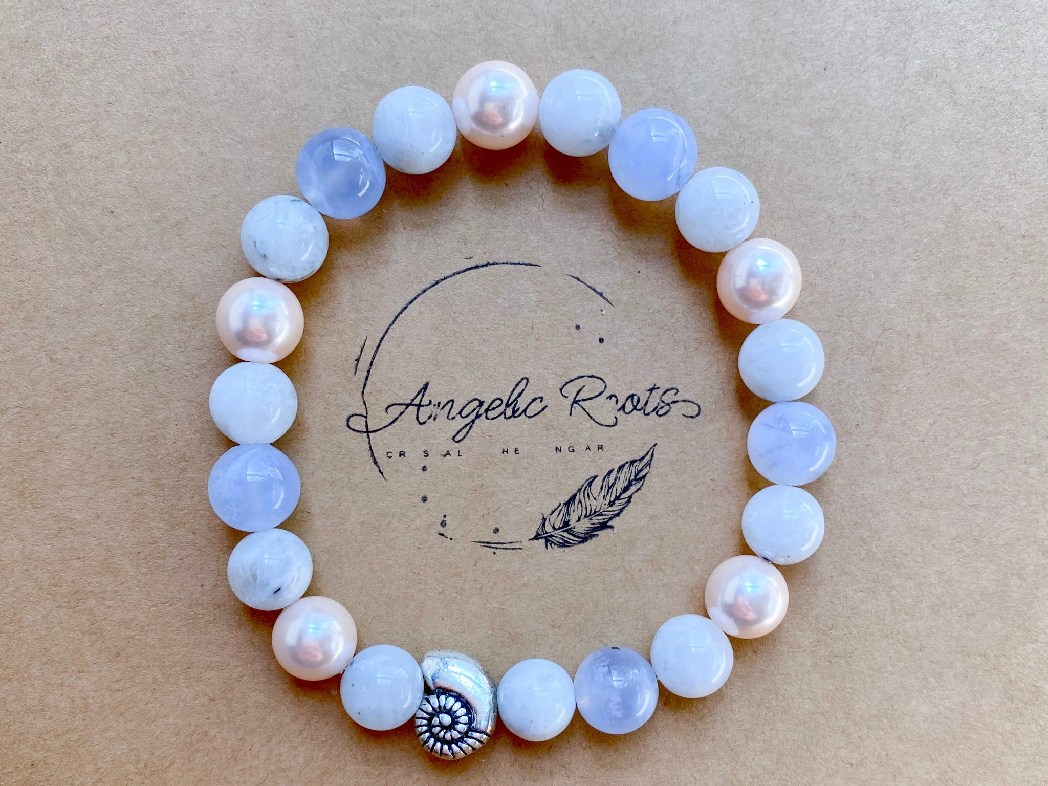 Blue lace on sale agate crystal bracelet