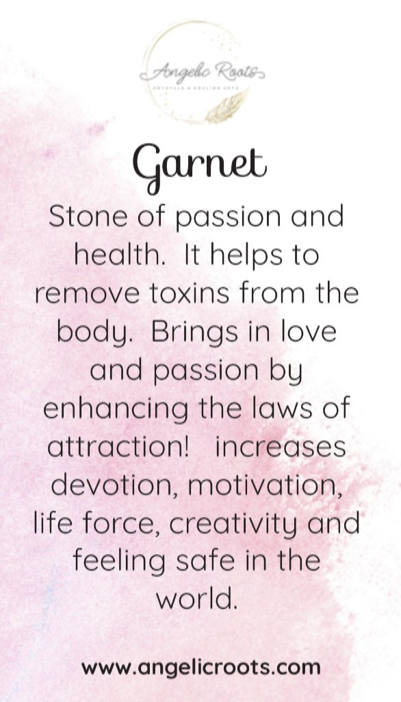Garnet Crystal Card