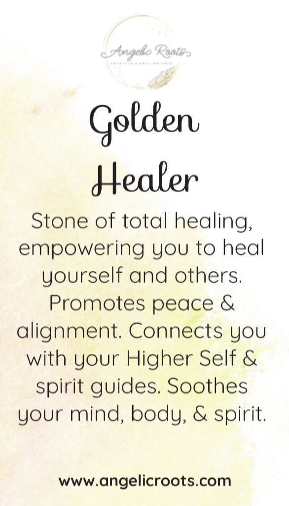 Golden Healer Crystal Card