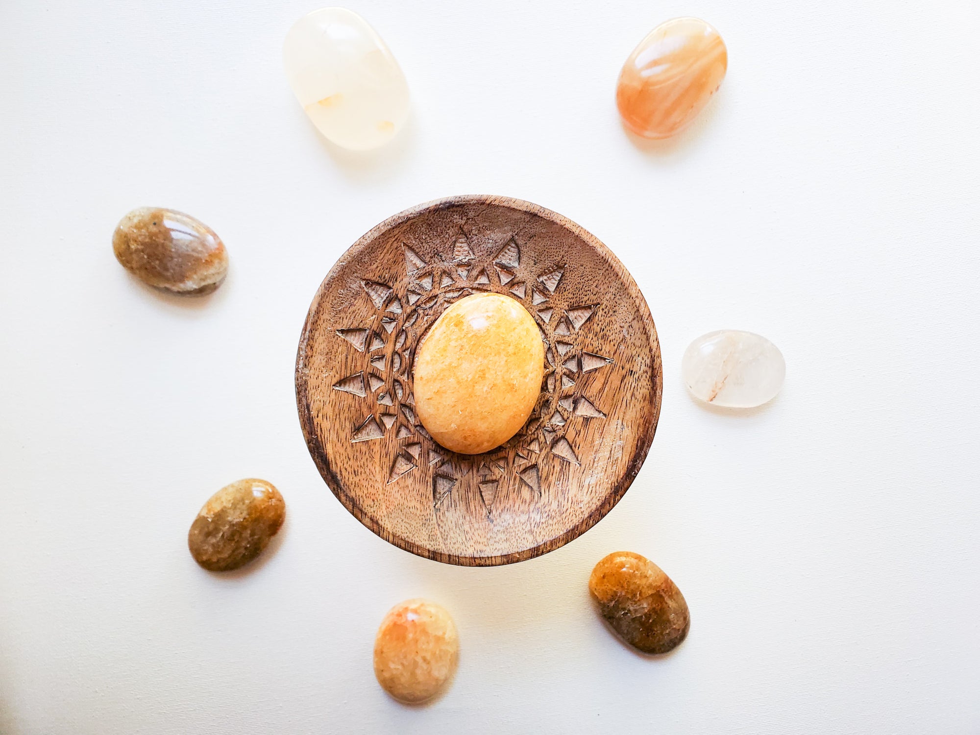 Golden Healer Palm Stone || Madagascar