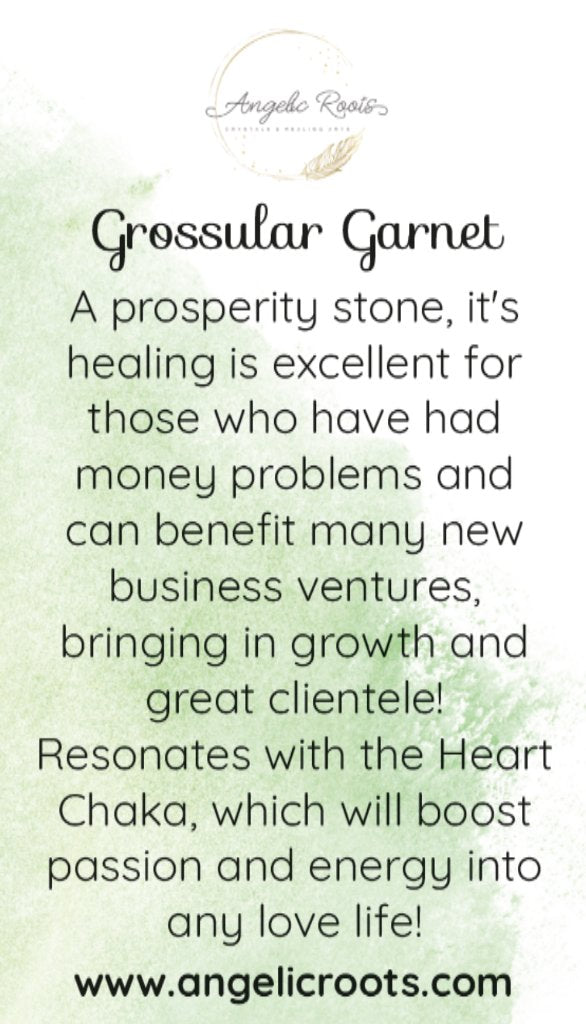 Grossular Garnet Card