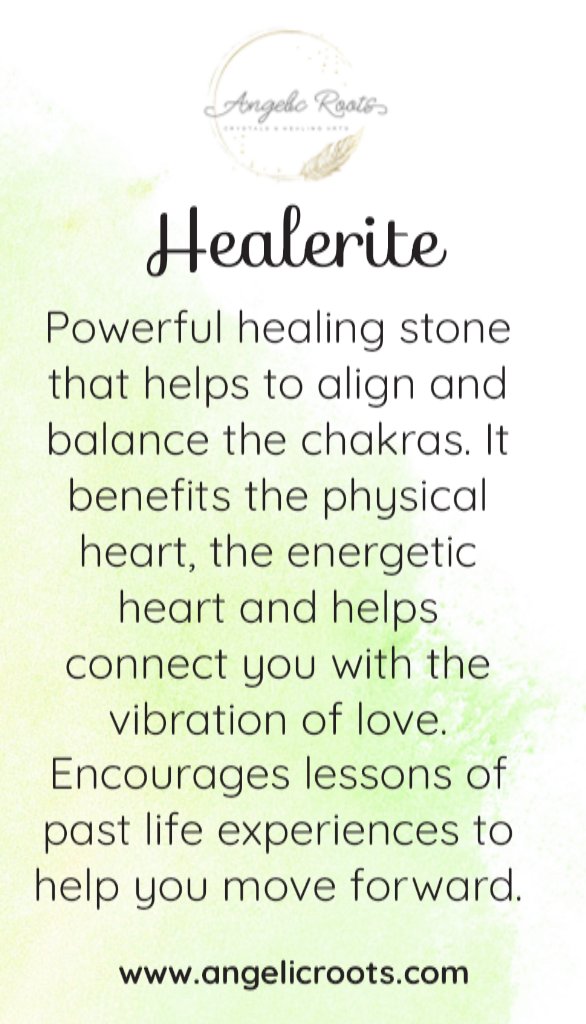 Healerite Crystal Card